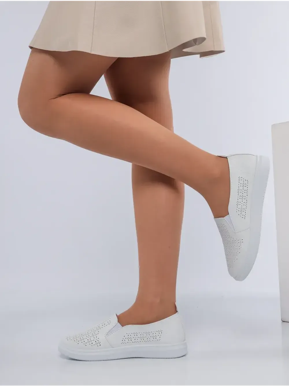 Мокасины летние с перфорацией