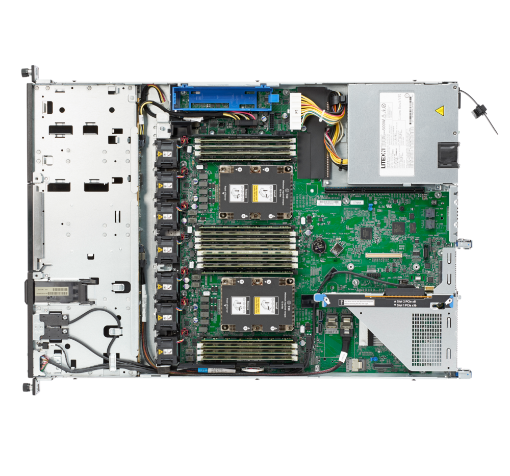 Стоечный сервер - HP Enterprise ProLiant DL160  Gen10, 1U, 4x 3.5“, 1x Xeon[3206R] 8 Cores, 16Gb, P35514-B21