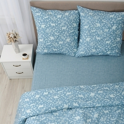 Постельное белье 2,0 бязь с европростыней «FOREST» Simple Life