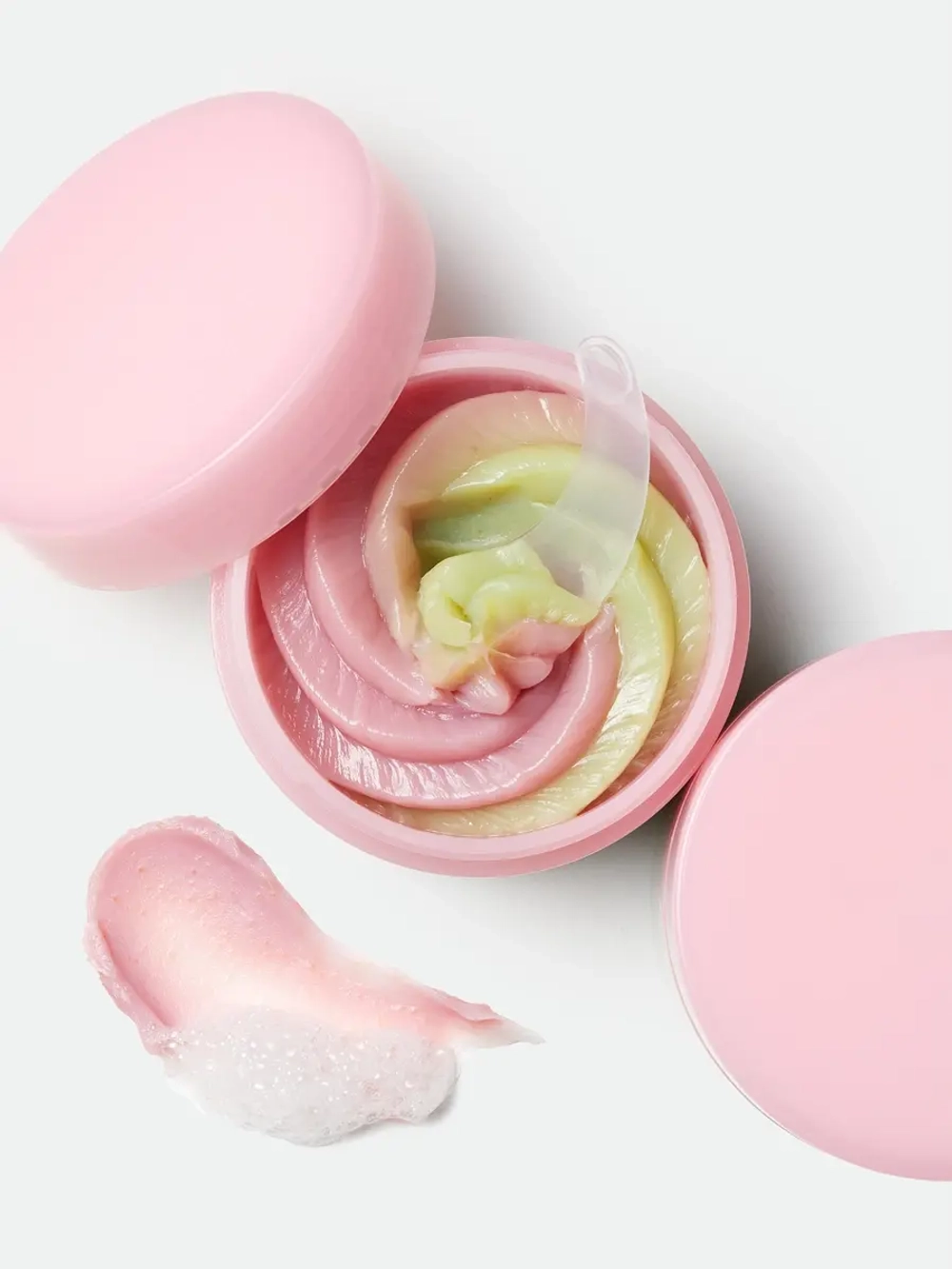 APRILSKIN Двухфазное средство: очищающий бальзам и пенка c розовым алоэ Pink Aloe Pack Cleanser 120 гр