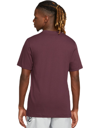 Мужская теннисная футболка Nike Sportswear Club T-Shirt - night maroon