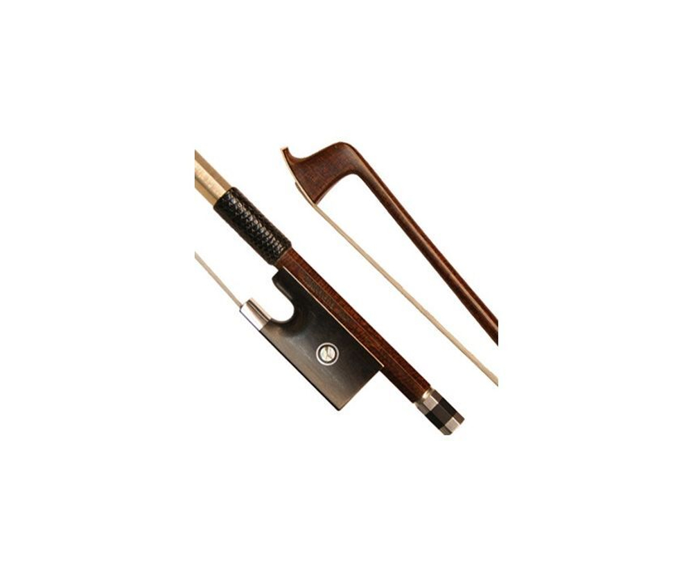 Brahner VB-21 1/2 Смычок для скрипки круглый, материал БУК, колодка-палисандр, никелевая обмотка, волос конский отборный (белый).
