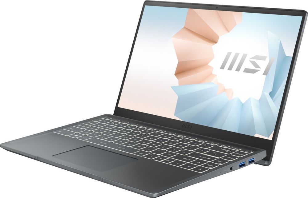 Ноутбук MSI Modern 14 B11MOU-1238RU Core i5 1155G7 / 16Gb / SSD512Gb/ Intel Iris Xe graphics /14&amp;quot; IPS FHD /Windows 11 Professional dk.grey WiFi BT Cam