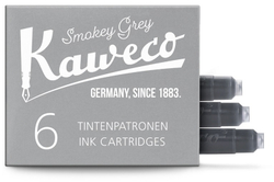 Набор картриджей для перьевой ручки Kaweco Smokey Grey (10000997) 6 шт. в картонной упаковке
