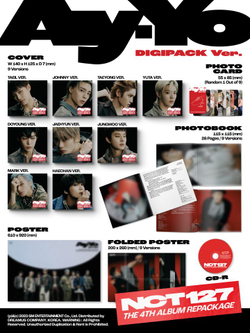 Альбом NCT 127 - AY-YO 4th Album Repackage DIGIPACK Version RANDOM Cover