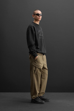 ZARA ТОЛСТОВКА С ПРИНТОМ, ЧЕРНЫЙ