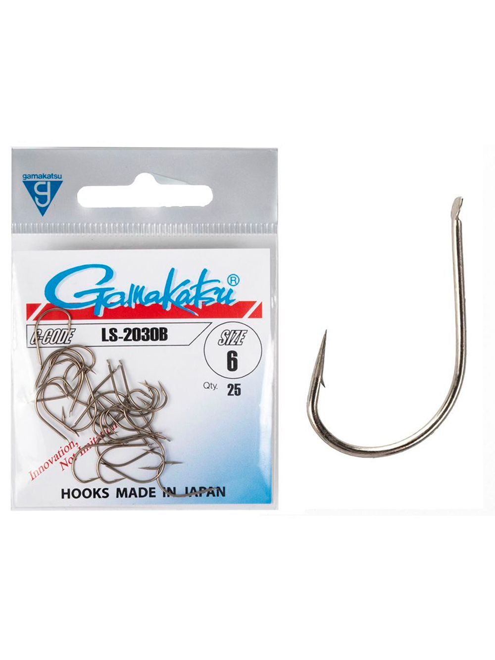 Крючки Gamakatsu LS-2030B NEW LABEL HOOKS BRONZE размер 08 (упк.15шт.)