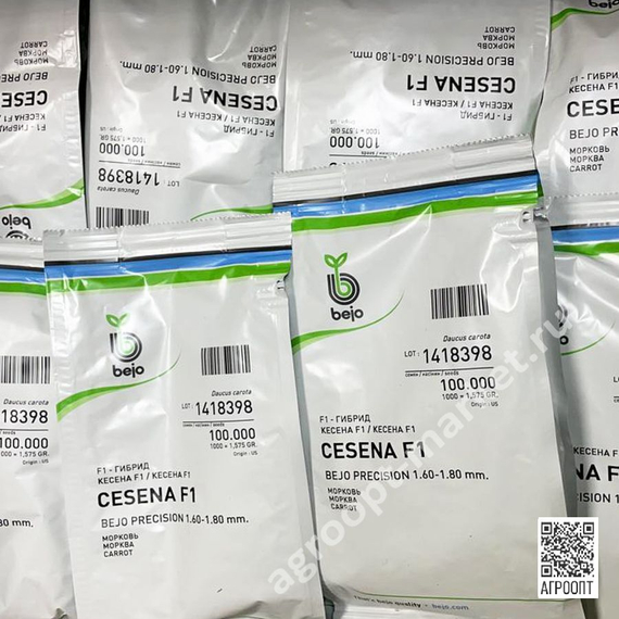 Кесена F1 семена моркови курода/шантане (Bejo / Бейо) набор упаковок на складе – фото 4