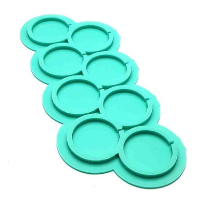 Силиконовая форма для леденцов Круги №89 диаметр 5 см 10 ячеек