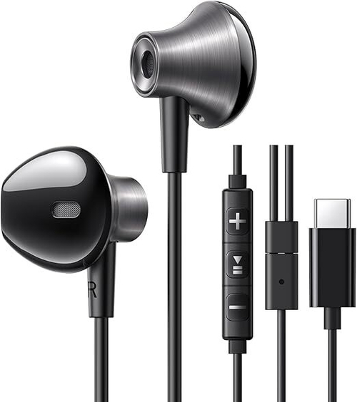Проводные наушники UGREEN EP106 (35756) Wired Earphones Type-C. Цвет: черный