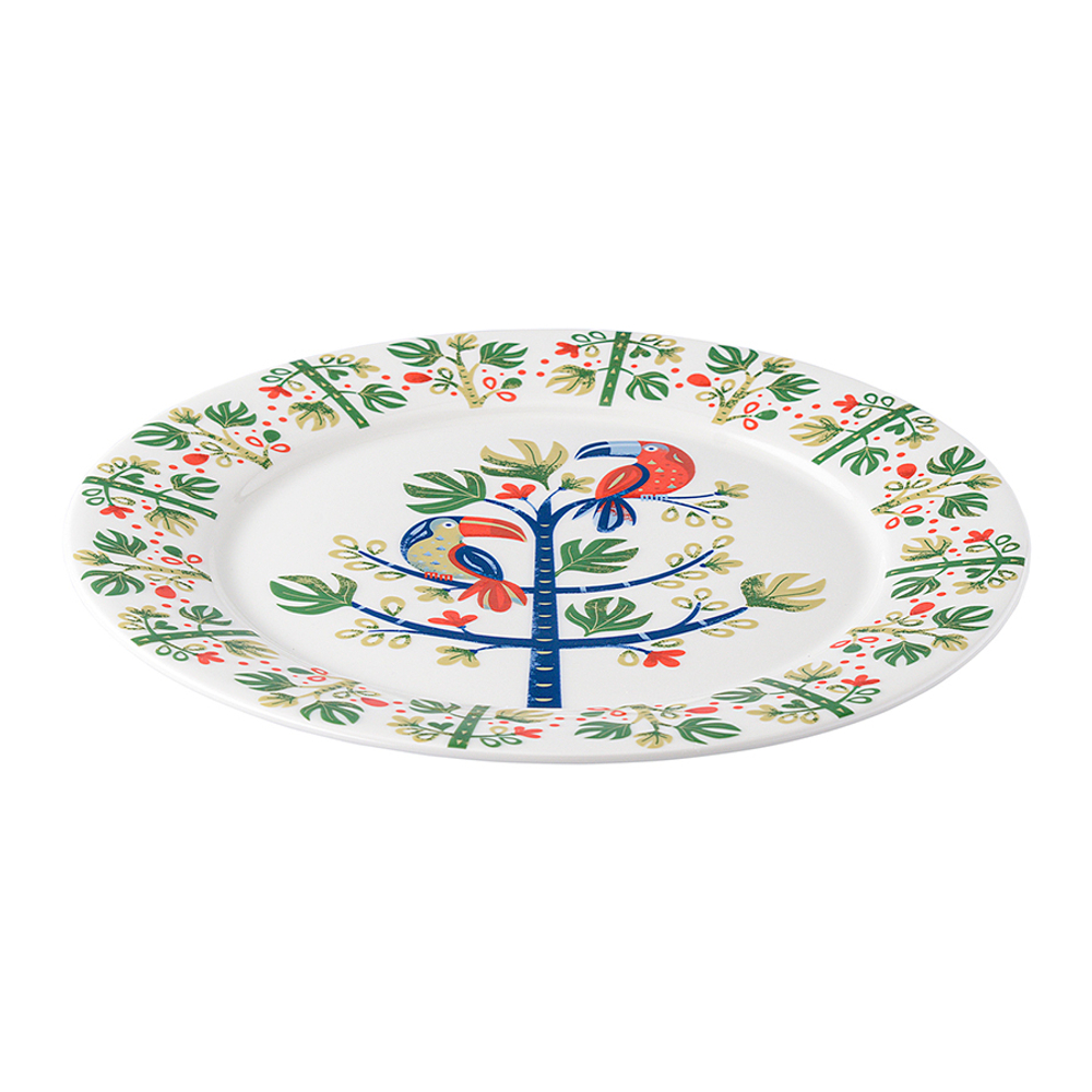 Набор тарелок toucan из коллекции birds of paradise в подарочной упаковке, D28 см, 2 шт.