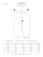 Брюки утеплённые зимние Mjölk Bark