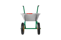 GRINDA  GB-2, 80 л, 120 кг, двухколесная, оцинкованная сталь, садовая тачка (422400)