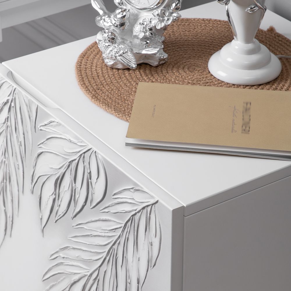 Тумба прикроватная Тропик Сканди Айс Сильвер правая