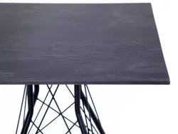 "Конте" интерьерный стол из HPL 63x63см, цвет "серый гранит"