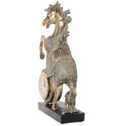 GAEM Фигурка декоративная "Лошадь" с часами (AAx1,н.п.), L23 W7 H33 см