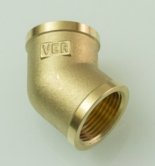 Уголок латун 45° 3/4 Г. х 3/4 Г.  ViEiR  (130/10шт)