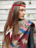 Повязка на голову с перьями