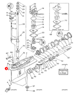 Пробка редуктора Yamaha 90340-08014