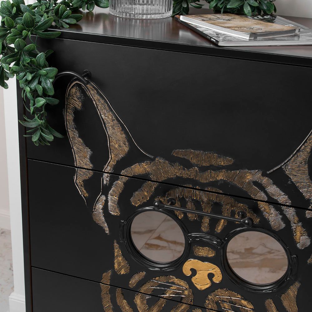 Комод Собака Фрэнки с 3 ящиками Каштан