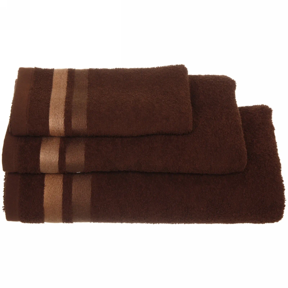 Полотенце махровое 70*130см «Sunrise» цвет темно-коричневый 04040 плотность 400гр/м2