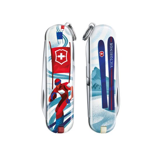 Складной нож Victorinox 0.6223.L2008 Ski Race c клинком из стали X55CrMo14, рукоять Cellidor