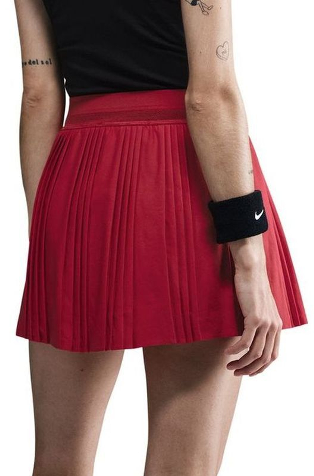 Теннисная юбка Nike Court Advantage Dri-Fit Pleated - красный