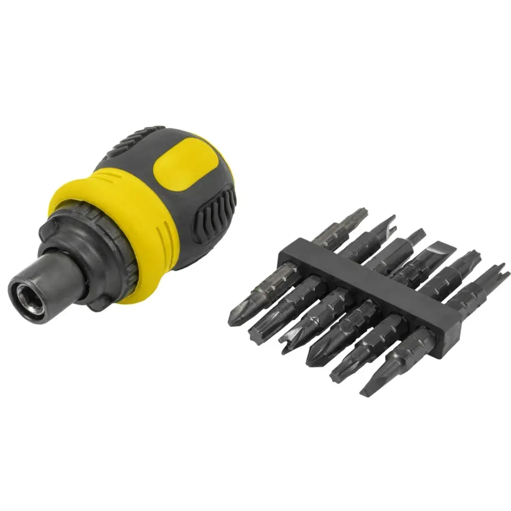 Отвертка реверсивная с набором бит специальных,в блистере WMC TOOLS WMC-32807MR
