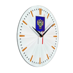 Настенные часы "Эмблема Прокуратуры щит 43" Декор для дома, подарок