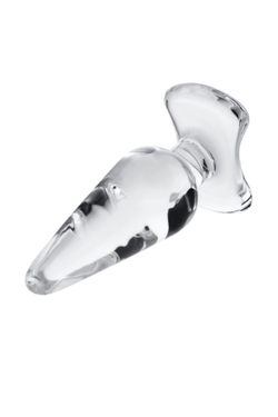Анальная втулка Sexus Glass, стекло, прозрачная, 11,5 см, Ø 3,5 см