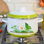 Кастрюля 5,5л коническая "Каллы"