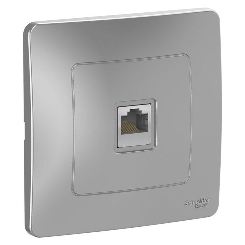 Розетка компьютерная 1-м СП Blanca RJ45 кат.5E алюм. SE BLNIS045003 Розетка компьютерная 1-м СП Blanca RJ45 кат.5E алюм. SE BLNIS045003