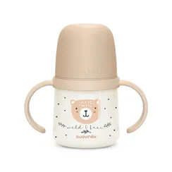 Бутылочка с ручками Suavinex Night Wild 150 мл Коричневая 6 мес+