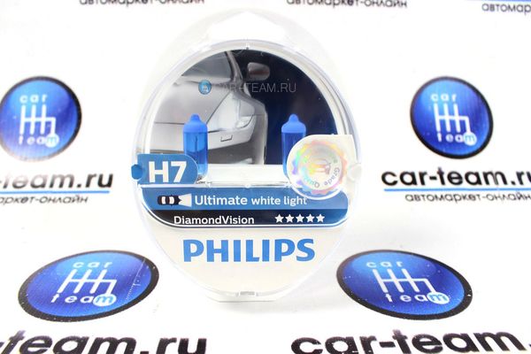 Автолампы "Philips" H7 55W-12V DV 5000К 12972DVS2