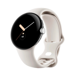 Умные часы Google Pixel Watch Wi-Fi 41mm, Silver/Chalk (Полированный серебристый корпус, ремешок цвета мел)