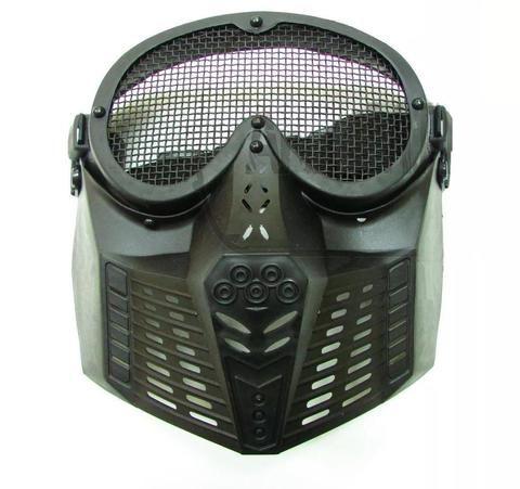 Маска FORCE WAR с сетчатыми очками черная TD002N