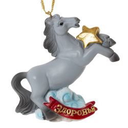 GAEM Фигурка декоративная подвесная "Лошадка", L6,5 W3 H7,5 см, 4в.