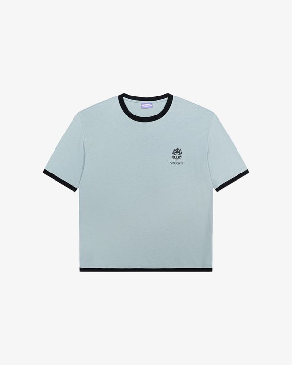 Футболка Hellcome logo серо-синяя - фото 2