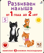Суперраскладушки. Развиваем малыша от 1 года до 2 лет. Комплект из 3 шт.