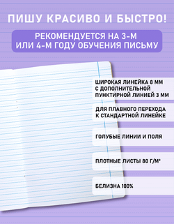 Набор тетрадей "Пишу красиво и быстро!", 24 л, 6 шт