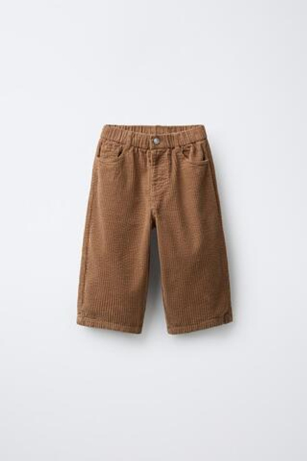 ZARA Х BENSIMON ® ВЕЛЬВЕТОВЫЕ БРЮКИ, КАРАМЕЛЬНЫЙ