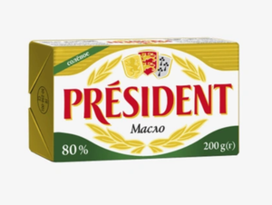 Масло President сливочное соленое 80% 200 г