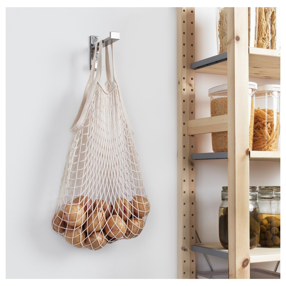 IKEA KUNGSFORS  (ИКЕА КУНГСФОРС)  -  Мешок с сеткой, упаковка из 2 штук, натуральный