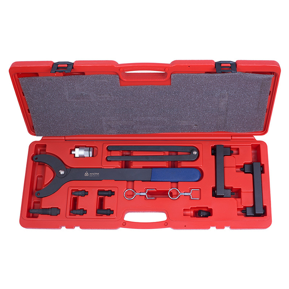 МАСТАК (103-21111C) Набор фиксаторов распредвала / коленвала, VAG FSI, кейс, 13 предметов