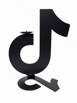 Подсвечник для свечей "Tik-Tok" (черный)