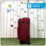 Маленький чемодан L'Case Barcelona, бордовый, S