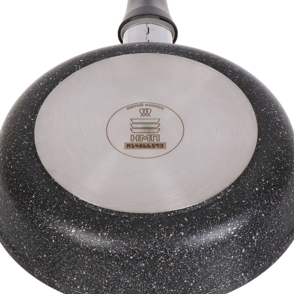 Сковорода алюминий, 22 см, антипригарное покрытие, Нева Металл Посуда, Гранит, L18022i, съемная ручка, индукция