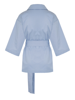 Рубашка с широким поясом из хлопка