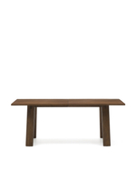 Arlen Раздвижной стол из массива дуба и шпона с отделкой ореха 200(250) 95 см