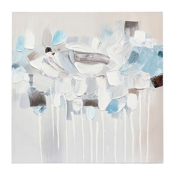 Панно декоративное fleur, 60х60 см, голубое